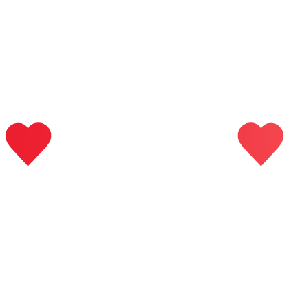 Red lower heart shape pupils