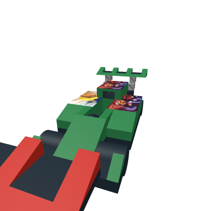 race cars red blue and green