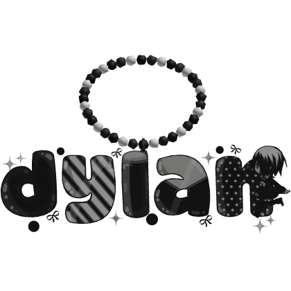 ♡ : jumbo dylan necklace in black thumbnail