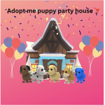 Adopt me puppy party house!