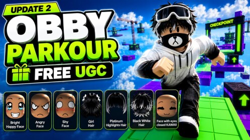 [FREE UGC] Obby Parkour (Play or AFK)
