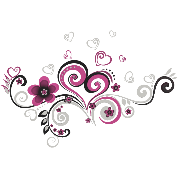 Pink & Black Frutiger Aero Floral Swirls Aura Y2K
