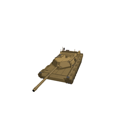 A desert iraqi tank
