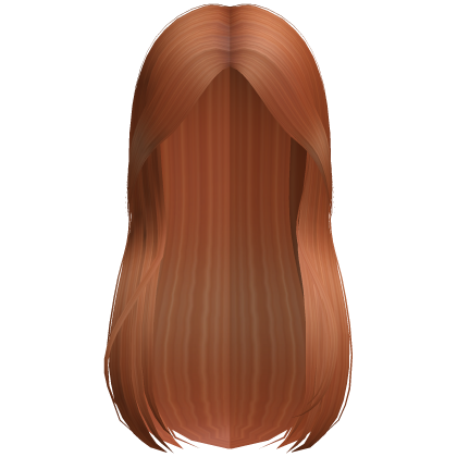 Ginger Straight Hair with Curtain Bangs