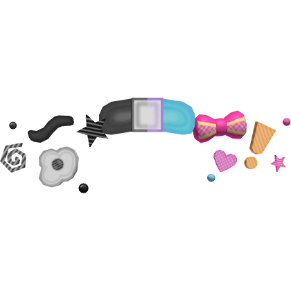 Kawaii Dualcora Gloomy Rainbow Face Stickers 🖤🌈✨ Roblox item