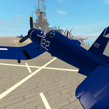 USS Bunker Hill with Corsairs