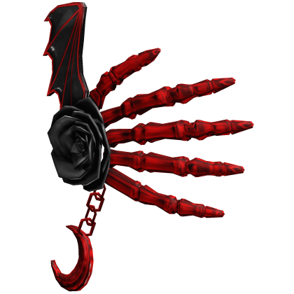 Vampiric Scary Skeleton Rose Hand