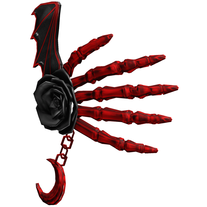 Vampiric Scary Skeleton Rose Hand