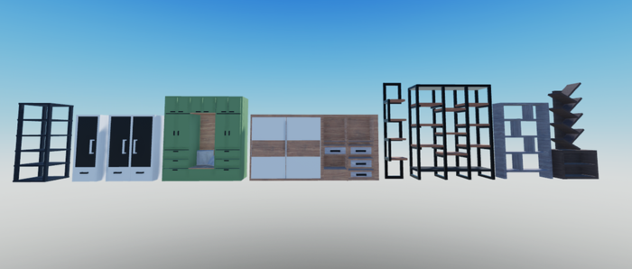Raine's Shelves & Wardrobes Set preview 1