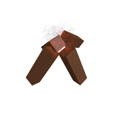 campfire red and blue fire