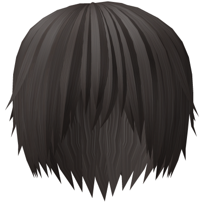 brown messy emo vkei hair
