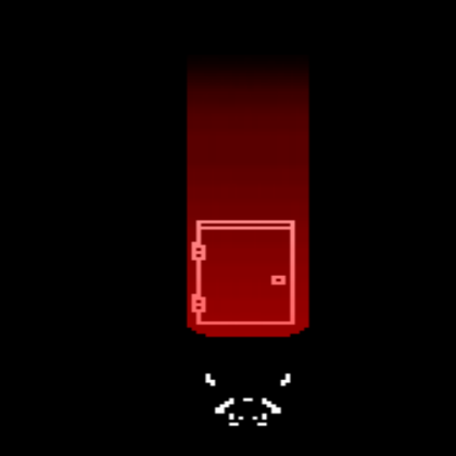 weird creepy red door Roblox decal