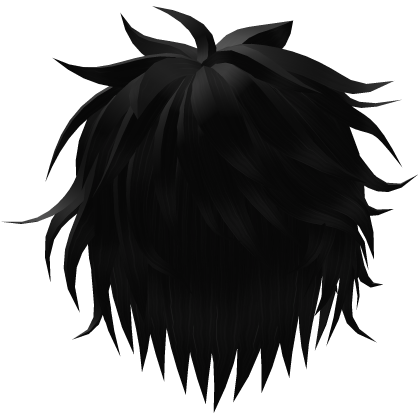 Black Unkept Emo Hair 31.