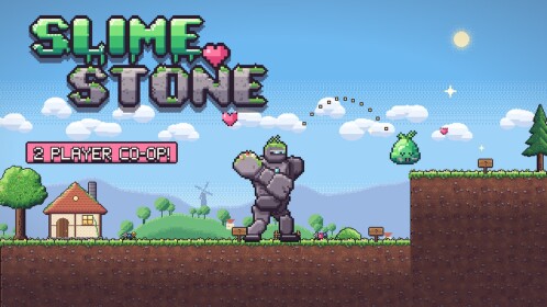 [2 Player Obby!] ❤️ Slime & Stone