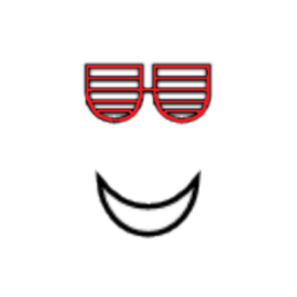 Red Shuttershades: The Face Roblox decal
