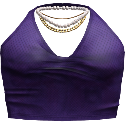 Purple '88' Halter Top w/ Necklace Bundie 3.0