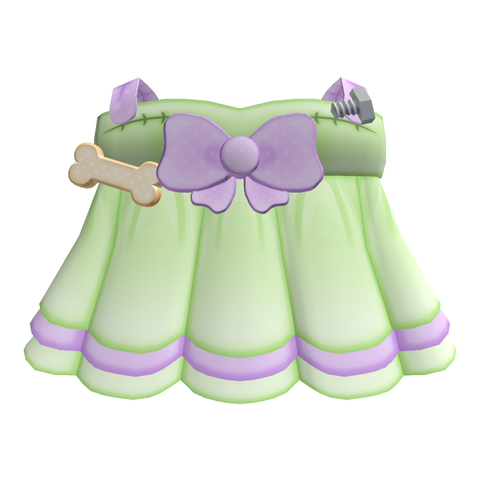 Cute Zombie Kitty Frankenstein Dress - Green 
