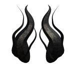Black Aqua Horns