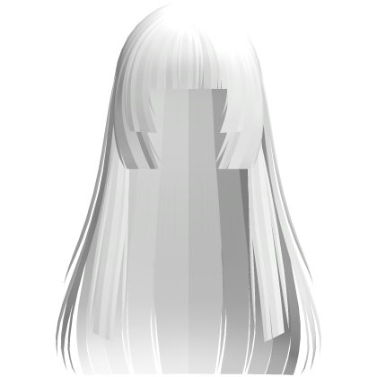🩶 angelic long hime hair in white Roblox item