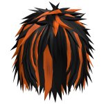 (ﾐ╯ᆽ╰ﾐ) 🎃 Orange Assorted Spiky Emo Hair 77.