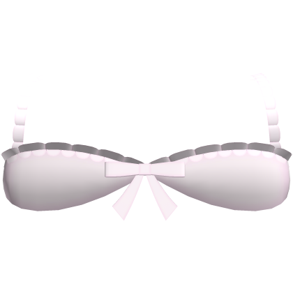 ♡ cute pink ruffled bow mini top
