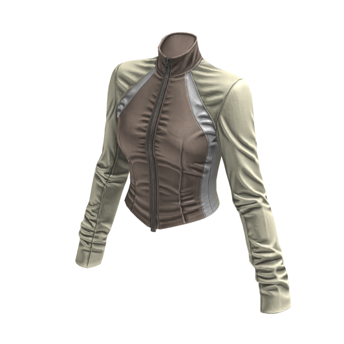 New York Street Racer Jacket (Beige Cream)