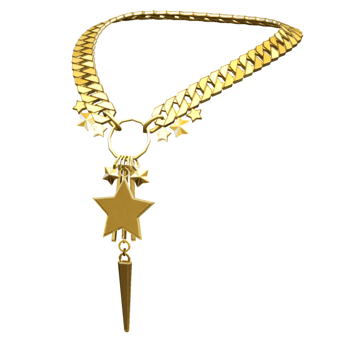 [NEW 🚨] Gold Y2K Star Chained Necklace (3.0)