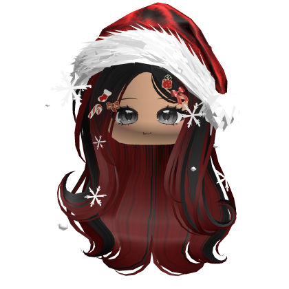 Lush Gentle Swirls w/Santa Hat (Light Brown)