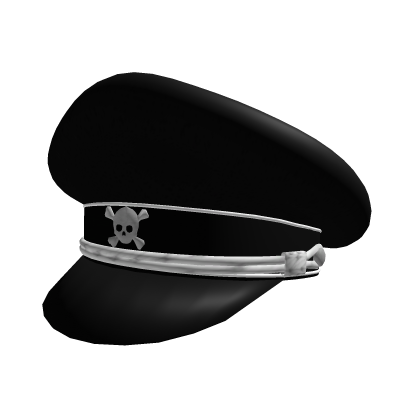 German Visor Cap Devil Officer Black