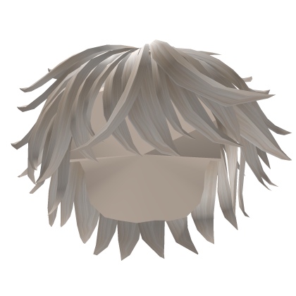 Messy Boy Hair (White) Roblox item