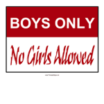 BOYS ONLY!Or wild's friends