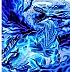 blue fire dragons