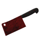 Red Horror Cleaver On Head