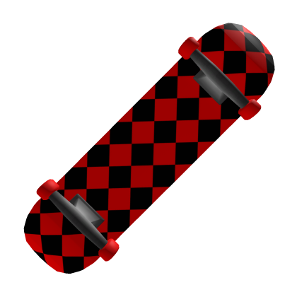 Skateboard - Checkered Red [ Cheap ]
