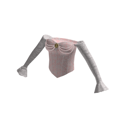 Vintage Long Sleeve Pearl Corset