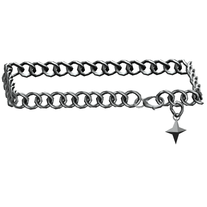 3.0 Silver Y2K Emo Waist Chain Belt with Star 