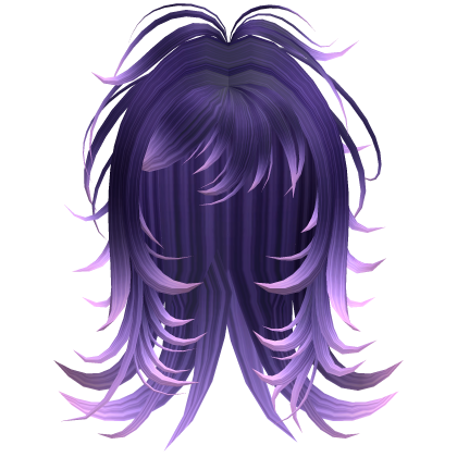 Emo Shaggy Layered Hair (Galaxy Purple)