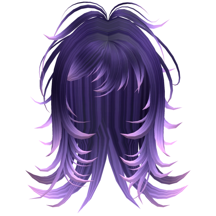 Emo Shaggy Layered Hair (Galaxy Purple)