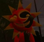 The eclipse and lunar and sun and moon show