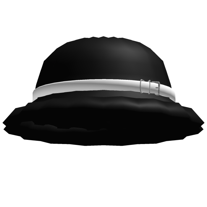 black & white ruffled bucket hat 
