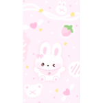 Kawaii girl bunny xoxo bunny bun