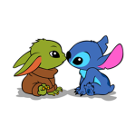 baby yoda and stitch fans