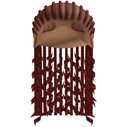 StraightBack Fulani Braids in Red Roblox item
