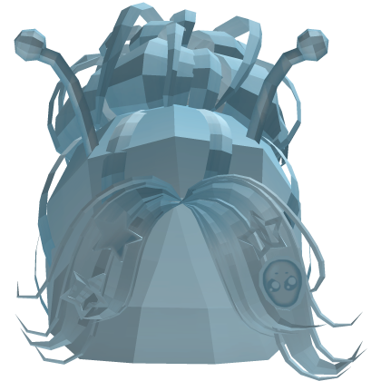 Frost Blue Alien Bun w/ Antennae