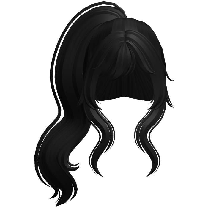 Cute Pretty Wavy Side Hair (Black)