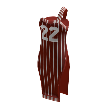 adidas Basketball White And Red With Slit Dress thumbnail
