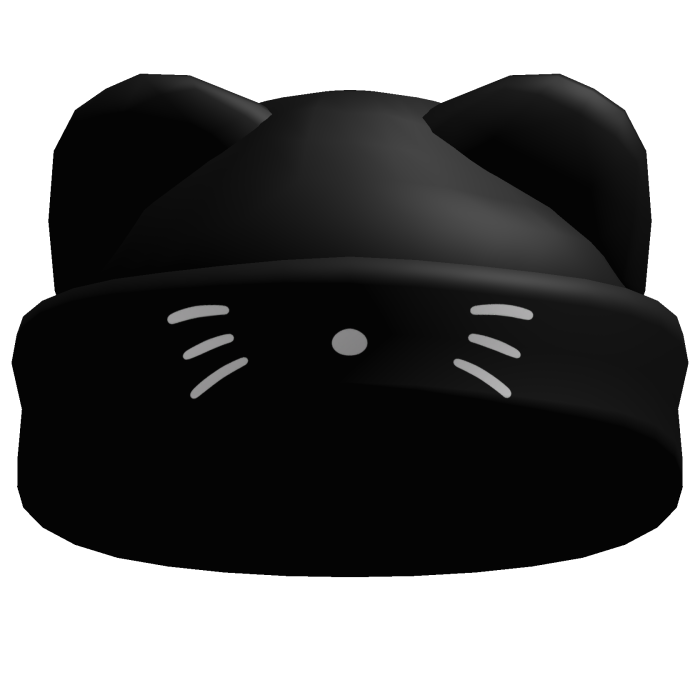 black cat beanie