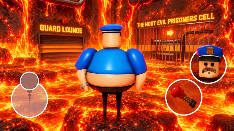 LAVA MODE PRISON RUN ESCAPE! on Roblox