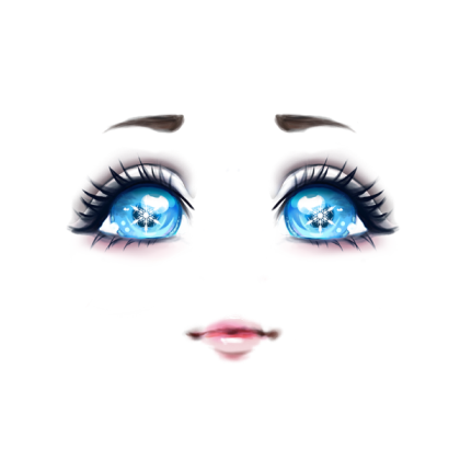 Royale High Blue Face Roblox decal