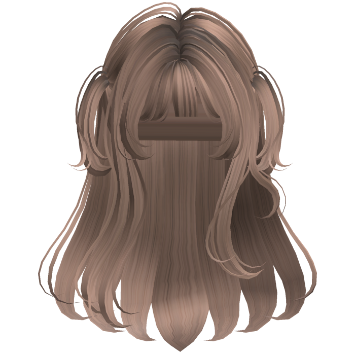 Milktea soft layered hime hair 